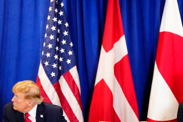 US Denmark Greenland Prime Minister Mette Frederiksen, Greenland s government leader Jens-Frederik Nielsen, and USA s President Donald Trump during the signing ceremony at the UN building in New York, Tuesday, September 22, 2026. (Photo: Mads Claus Rasmussen Scanpix 2026) , New York Denmark Copyright: MadsxClausxRasmussenx spdk20260922-173218-L