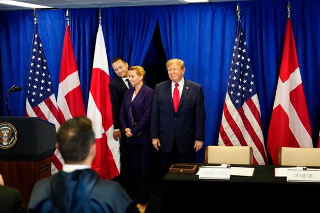 US Denmark Greenland Prime Minister Mette Frederiksen, Greenland s government leader Jens-Frederik Nielsen, and USA s President Donald Trump during the signing ceremony at the UN building in New York, Tuesday, September 22, 2026. (Photo: Mads Claus Rasmussen Scanpix 2026) , New York Denmark Copyright: MadsxClausxRasmussenx spdk20260922-172944-L