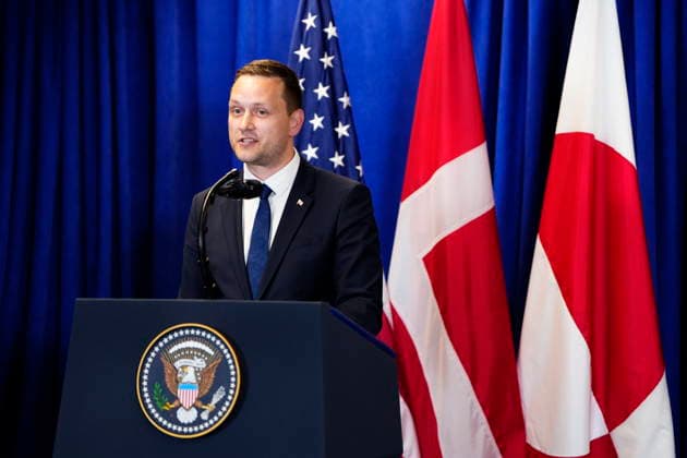 US Denmark Greenland Prime Minister Mette Frederiksen, Greenland s government leader Jens-Frederik Nielsen, and U.S. President Donald Trump during the signing ceremony at the UN building in New York, Tuesday, September 22, 2026. (Photo: Mads Claus Rasmussen Scanpix 2026) , New York Denmark Copyright: MadsxClausxRasmussenx spdk20260922-173604-L