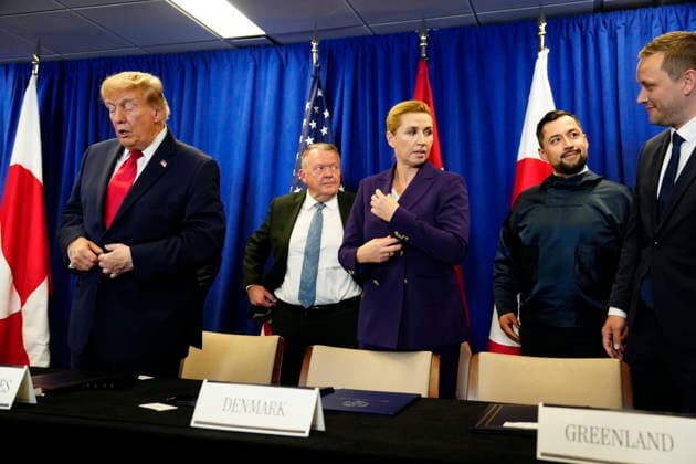 US Denmark Greenland Prime Minister Mette Frederiksen, Greenland s head of government Jens-Frederik Nielsen, and US President Donald Trump during the signing ceremony at the UN building in New York, Tuesday, September 22, 2026. (Photo: Mads Claus Rasmussen Scanpix 2026) , New York Denmark Copyright: MadsxClausxRasmussenx spdk20260922-174217-L