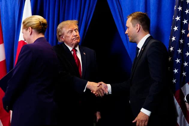 US Denmark Greenland Prime Minister Mette Frederiksen, Greenland s government leader Jens-Frederik Nielsen, and US President Donald Trump during the signing ceremony at the UN building in New York, Tuesday, September 22, 2026. (Photo: Mads Claus Rasmussen Scanpix 2026) , New York Denmark Copyright: MadsxClausxRasmussenx spdk20260922-174339-L