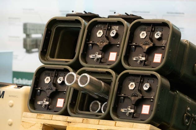 Transportkiste fuer Geschosse, Messe EUDEX Euro Defence Expo, am 22.09.2026 in der Messe Essen Deutschland.