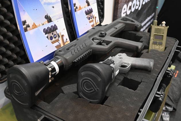 Abwehrgeraete, Stoergeraete zum Einsatz gegen Drohnen, Messe EUDEX Euro Defence Expo, am 22.09.2026 in der Messe Essen Deutschland.
