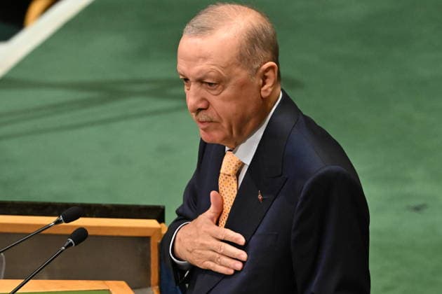 President Erdogan of Türkiye Addresses the United Nations General Assembly President Recep Tayyip Erdogan of the Republic of Türkiye, addresses the opening of the 81st Session of the United Nations General Assembly at United Nations Headquarters in New York, New York, USA on Tuesday, 22 September, 2026. Credit: Kyle Mazza CNP New York New York United States of America EDITORIAL USE ONLY Copyright: xx KMZ_0419 KylexMazzax-xCNPx cnpphotos340526