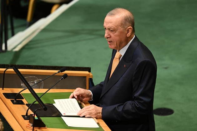 President Erdogan of Türkiye Addresses the United Nations General Assembly President Recep Tayyip Erdogan of the Republic of Türkiye, addresses the opening of the 81st Session of the United Nations General Assembly at United Nations Headquarters in New York, New York, USA on Tuesday, 22 September, 2026. Credit: Kyle Mazza CNP New York New York United States of America EDITORIAL USE ONLY Copyright: xx KMZ_0547 KylexMazzax-xCNPx cnpphotos340528
