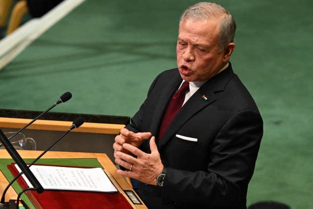 King Abdullah II of Jordan Addresses the United Nations General Assembly King Abdullah II ibn Al Hussein, King of the Hashemite Kingdom of Jordan, addresses the opening of the 81st Session of the United Nations General Assembly at United Nations Headquarters in New York, New York, USA on Tuesday, 22 September, 2026. Photo by Kyle Mazza CNP ABACAPRESS.COM New York New York United States  Copyright: xCNP ABACAx