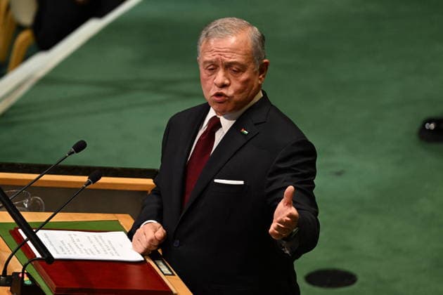 King Abdullah II of Jordan Addresses the United Nations General Assembly King Abdullah II ibn Al Hussein, King of the Hashemite Kingdom of Jordan, addresses the opening of the 81st Session of the United Nations General Assembly at United Nations Headquarters in New York, New York, USA on Tuesday, 22 September, 2026. Photo by Kyle Mazza CNP ABACAPRESS.COM New York New York United States  Copyright: xCNP ABACAx