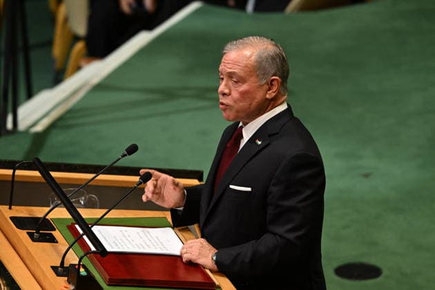 King Abdullah II of Jordan Addresses the United Nations General Assembly King Abdullah II ibn Al Hussein, King of the Hashemite Kingdom of Jordan, addresses the opening of the 81st Session of the United Nations General Assembly at United Nations Headquarters in New York, New York, USA on Tuesday, 22 September, 2026. Photo by Kyle Mazza CNP ABACAPRESS.COM New York New York United States  Copyright: xCNP ABACAx