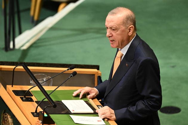 President Erdogan of Türkiye Addresses the United Nations General Assembly President Recep Tayyip Erdogan of the Republic of Türkiye, addresses the opening of the 81st Session of the United Nations General Assembly at United Nations Headquarters in New York, New York, USA on Tuesday, 22 September, 2026. Credit: Kyle Mazza CNP New York New York United States of America EDITORIAL USE ONLY Copyright: xx KMZ_0347 KylexMazzax-xCNPx cnpphotos340538