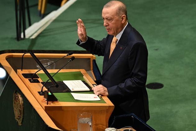 President Erdogan of Türkiye Addresses the United Nations General Assembly President Recep Tayyip Erdogan of the Republic of Türkiye, addresses the opening of the 81st Session of the United Nations General Assembly at United Nations Headquarters in New York, New York, USA on Tuesday, 22 September, 2026. Credit: Kyle Mazza CNP New York New York United States of America EDITORIAL USE ONLY Copyright: xx KMZ_0517 KylexMazzax-xCNPx cnpphotos340542