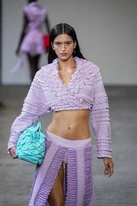 IPA88836250 - Milan, Milan Women™s Fashion Week Spring Summer 2027 - Women™s Fashion, Spring Summer 2027 - J. Salinas fashion show - runway in the photo: models  Copyright: xRiccardoxGIordanox xRiccardoxGiordano IPAx IPA88836250