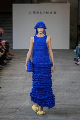 IPA88836290 - Milan, Milan Women™s Fashion Week Spring Summer 2027 - Women™s Fashion, Spring Summer 2027 - J.Salinas fashion show - runway Pictured: models  Copyright: xRiccardoxGIordanox xRiccardoxGiordano IPAx IPA88836290