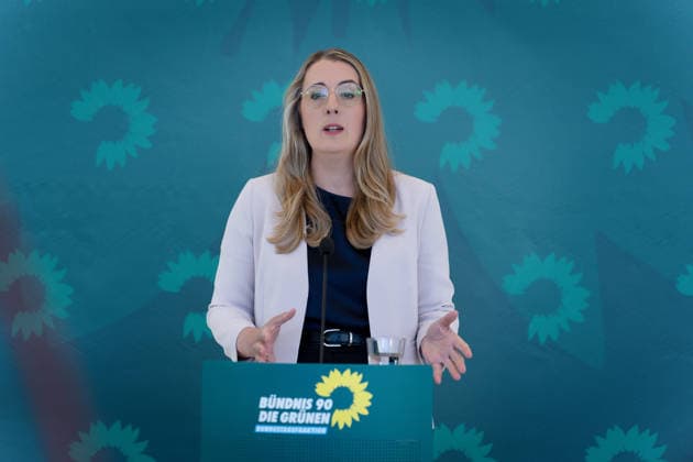 Pressestatement, Bündnis 90 Die Grünen, Katharina Dröge Pressestatement, Reichstagsgebäude, Bundestagsfraktion, Bündnis 90 Die Grünen, Vorsitzende, Katharina Dröge Berlin Berlin GER