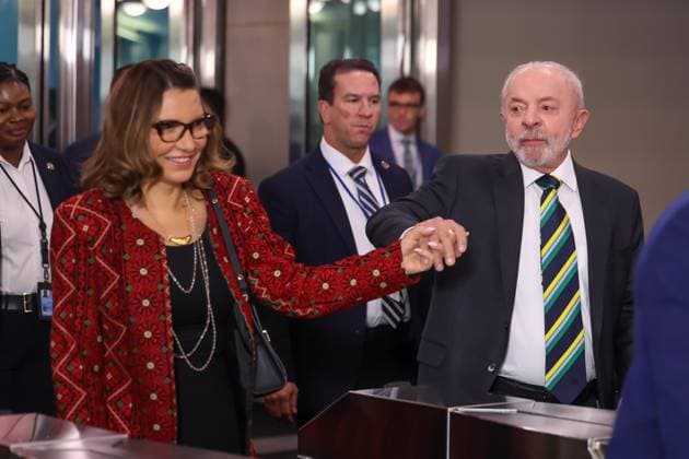 United Nations General Assembly Brazilian President Luiz Inacio Lula da Silva and First Lady Rosangela Lula da Silva (Janja) arrive for the 81st United Nations General Assembly at UN headquarters in New York, United States, on Tuesday, September 22, 2026. NEW YORK CITY united nations NY UNITED STATES Copyright: xVanessaxCarvalhox