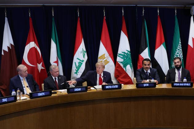81st United Nations General Assembly in New York NEW YORK, UNITED STATES - SEPTEMBER 22: ----EDITORIAL USE ONLY - MANDATORY CREDIT - TURKISH PRESIDENCY MURAT KULA HANDOUT - NO MARKETING NO ADVERTISING CAMPAIGNS - DISTRIBUTED AS A SERVICE TO CLIENTS----) Turkish President Recep Tayyip Erdogan attends a summit hosted by US President Donald Trump with leaders of Gulf nations on the sidelines of the 81st United Nations General Assembly in New York, United States, on September 22, 2026. TUR Presidency Murat Kula Anadolu New York United States. Editorial use only. Please get in touch for any other usage.  Copyright: x2026xAnadoluxTURxPresidency MuratxKulax