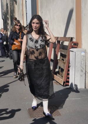 IPA88843116 - Milan, Milan Women s Fashion Week: Spring Summer 2026 2027 - Women s Fashion, Spring Summer 2026–2027 - Prada Fashion Show - Pictured: Heart Evangelista  Copyright: xLucaxPontix xLucaPonti IpaAgencyLucaPonti Ipax IPA88843116
