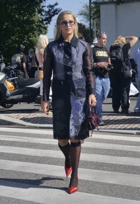 IPA88843043 - Milan, Milan Women s Fashion Week: Spring Summer 2026–2027 - Women s Fashion, Spring Summer 2026–2027 - Prada fashion show - Pictured: Caroline Daur  Copyright: xLucaxPontix xLucaPonti IpaAgencyx IPA88843043