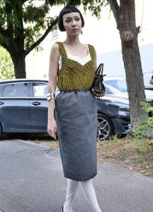 IPA88843234 - Milan, Milan Women s Fashion Week: Spring Summer 2026 2027 - Women s Fashion, Spring Summer 2026–2027, Prada fashion show - Pictured: Guest  Copyright: xLucaxPontix xLucaPonti IpaAgencyx IPA88843234