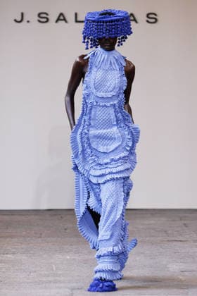 IPA88843096 - Milan, Milan Women™s Fashion Week Spring Summer 2027 - Women™s Fashion, Spring Summer 2027 - J. Salinas fashion show - runway - pictured: Model.  Copyright: xCinziaxCamelax xx IPA88843096