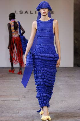 IPA88842857 - Milan, Milan Women™s Fashion Week Spring Summer 2027 - Women™s Fashion, Spring Summer 2027 - J. Salinas fashion show - runway - pictured: Model.  Copyright: xCinziaxCamelax xx IPA88842857