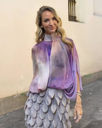 IPA88847709 - Milan, Milan Women s Fashion Week: Spring Summer 2026 2027 - Women s Fashion, Spring Summer 2026–2027 - J. Salinas fashion show - Pictured: Guest  Copyright: xLucaxPontix xLucaPonti IpaAgencyx IPA88847709