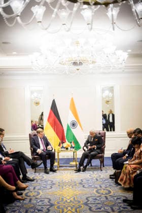 Reise des Bundesministers des Auswaertigen Johann Wadephul nach New York zur Teilnahme an der UN Generalversammlung. Bilaterales Treffen mit dem indischen Aussenminister Subrahmanyam Jaishankar. 22.09.2026. Fotografiert im Auftrag des Auswaertigen Amtes. New York City New York Copyright: xDominikxButzmannx