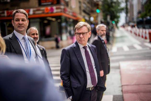 Reise des Bundesministers des Auswaertigen Johann Wadephul nach New York zur Teilnahme an der UN-Generalversammlung. Szenen auf dem Weg durch Manhattan. 22.09.2026. Fotografiert im Auftrag des Auswaertigen Amtes. New York City New York Copyright: xDominikxButzmannx