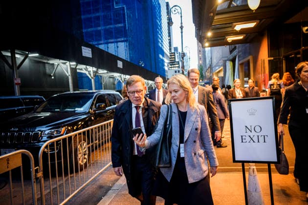 Reise des Bundesministers des Auswaertigen Johann Wadephul nach New York zur Teilnahme an der UN-Generalversammlung. Szenen auf dem Weg durch Manhattan. 22.09.2026. Fotografiert im Auftrag des Auswaertigen Amtes. New York City New York Copyright: xDominikxButzmannx