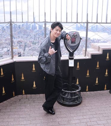 September 22, 2026, New York, Ny, United States: Jay B visits the Empire State Building in Celebration of the 2026 Tape: Roots Tour. Held at Empire State Building in New York. Kashon Bussa Jones Zuma Press September 22, 2026. New York United States - ZUMAp281 20260922_zea_p281_018 Copyright: xPhotoxImagexPressx