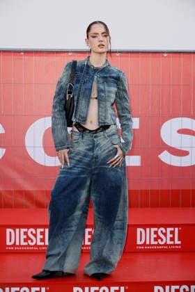MFW Spring Summer 2027 Diesel Photocall MP MILAN, ITALY - SEPTEMBER 22: Miach attends the Diesel fashion show during Milan Fashion Week WOMEN S COLLECTION SPRING SUMMER 2027 on September 22, 2026 in Milan, Italy. Photo by Marco Piovanotto Abacapress.com Milan Italy  Copyright: xPiovanottoxMarco ABACAx