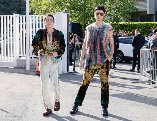 MFW Spring Summer 2027 Diesel Photocall MP MILAN, ITALY - SEPTEMBER 22: Paco Amoroso, Ca7riel attend the Diesel fashion show during Milan Fashion Week WOMEN S COLLECTION SPRING SUMMER 2027 on September 22, 2026 in Milan, Italy. Photo by Marco Piovanotto Abacapress.com Milan Italy  Copyright: xPiovanottoxMarco ABACAx