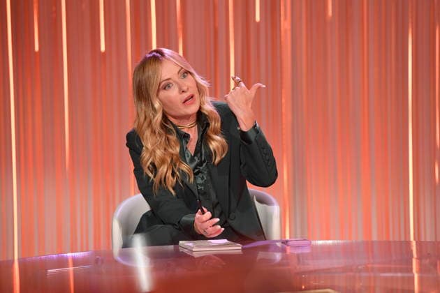 IPA88848077 - Rome, RAI Studios on Via Teulada, 5 Minuti television program. Pictured: Giorgia Meloni  Copyright: xVincenzoxLandix xVincenzoxLandix IPA88848077