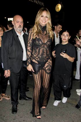 MFW Spring Summer 2027 Celebrities Arrival Vogue World MP MILAN, ITALY - SEPTEMBER 22: Heidi Klum arrives to Vogue World 2026 during Milan Fashion Week WOMEN S COLLECTION SPRING SUMMER 2027 on September 22, 2026 in Milan, Italy. Photo by Marco Piovanotto Abacapress.com Milan Italy  Copyright: xPiovanottoxMarco ABACAx