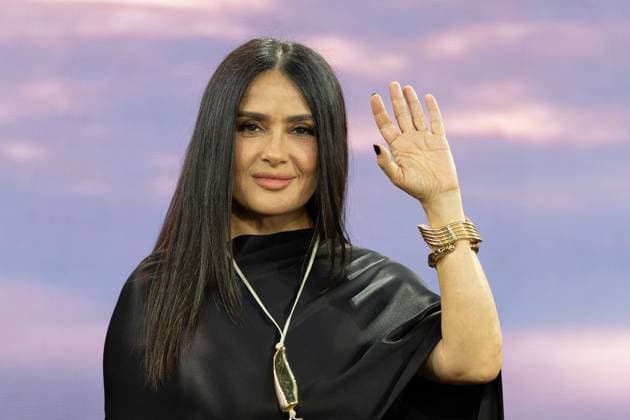 September 22, 2026, London, United Kingdom: Salma Hayek attends the Global Film Premiere of Digger, in Leicester Square, London.Cast and guests attend the Global Film Premiere of Digger, in Leicester Square, London London United Kingdom - ZUMAs197 20260922_aaa_s197_295 Copyright: xPhilxLewisx