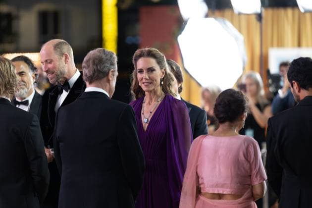 September 22, 2026, London, United Kingdom: Catherine Princess of Wales speaks to John Goodman and cast members at the Global Film Premiere of Digger, in Leicester Square, London.Cast and guests attend the Global Film Premiere of Digger, in Leicester Square, London London United Kingdom - ZUMAs197 20260922_aaa_s197_277 Copyright: xPhilxLewisx