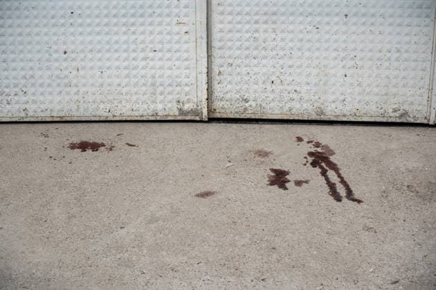 September 22, 2026, Manisa, Turkey: (EDITORS NOTE: Image contains graphic content) .Blood stains from an injured student are seen at the scene of the shooting. Police maintained security measures around a high school in Turgutlu, in Turkey™s western Manisa province, following a shooting that left 11 people injured. The Turkish Interior Minister and Education Minister addressed the media following the incident. Manisa Turkey - ZUMAs197 20260922_aaa_s197_453 Copyright: xMuratxKocabasx