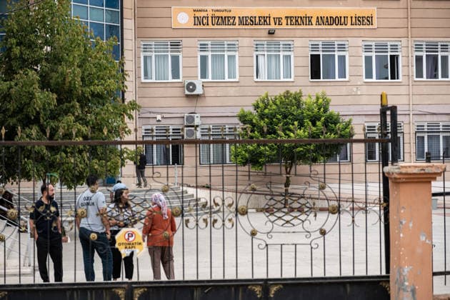 September 22, 2026, Manisa, Turkey: A view of the high school following a shooting. Police maintained security measures around a high school in Turgutlu, in Turkey™s western Manisa province, following a shooting that left 11 people injured. The Turkish Interior Minister and Education Minister addressed the media following the incident. Manisa Turkey - ZUMAs197 20260922_aaa_s197_445 Copyright: xMuratxKocabasx