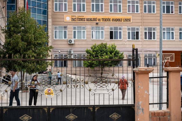September 22, 2026, Manisa, Turkey: A view of the high school following a shooting. Police maintained security measures around a high school in Turgutlu, in Turkey™s western Manisa province, following a shooting that left 11 people injured. The Turkish Interior Minister and Education Minister addressed the media following the incident. Manisa Turkey - ZUMAs197 20260922_aaa_s197_450 Copyright: xMuratxKocabasx