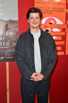Nicolas Ehret bei der Premiere des Kinofilms Morgen war Krieg im Delphi Lux. Berlin, 22.09.2026