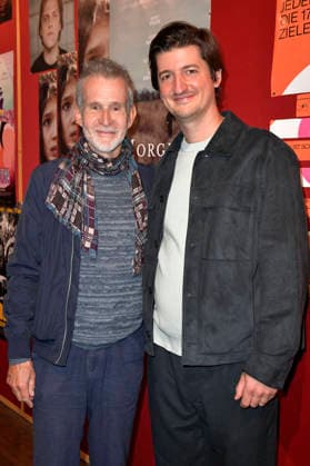 Ulrich Matthes und Nicolas Ehret bei der Premiere des Kinofilms Morgen war Krieg im Delphi Lux. Berlin, 22.09.2026