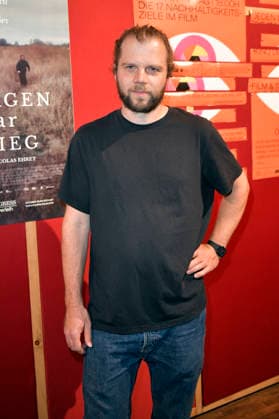 Fabian Gamper bei der Premiere des Kinofilms Morgen war Krieg im Delphi Lux. Berlin, 22.09.2026