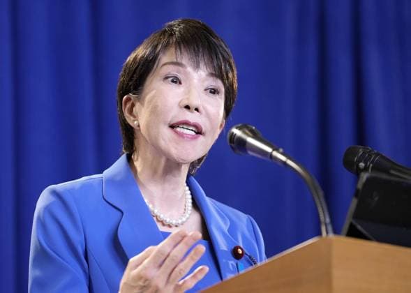 Japan PM Takaichi meets press in N.Y. Japanese Prime Minister Sanae Takaichi holds a press conference in New York in the early hours of Sept. 23, 2026, following a speech at the U.N. General Assembly and a meeting with U.S. President Donald Trump.  A14AA0005628359P