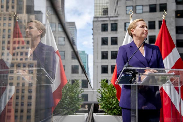 Danish Greenlandic press conference after signing of agreement Prime Minister Mette Frederiksen and Greenland s head of government Jens-Frederik Nielsen hold a press conference after the security agreement with the USA is signed, on the roof of the Danish UN mission in New York on Tuesday, September 22, 2026. (Photo: Mads Claus Rasmussen Ritzau Scanpix) , New York USA Copyright: RitzauxScanpix MadsxClausxRasmussenx spdk20260923-044323-L