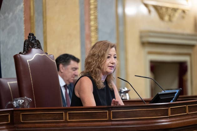 Marlaska and Robles Take Center Stage During Question Time in Congress Congress President Francina Armengol during a question-and-answer session with the government in the Congress of Deputies on September 23, 2026, in Madrid, Spain. The government faces a new question period that once again centers on the handling of the migration crisis in Ceuta, with seven questions and two urgent interpellations. The Minister of the Interior and the Minister of Defense will bear the brunt of the questioning in Congress, although the opposition will also question other ministers. After the question period, Congress will debate and vote on the ratification of emergency economic measures. SEPTEMBER 23, 2026 Jesús Hellí Spain  Copyright: xJesusxHellinx 7793123