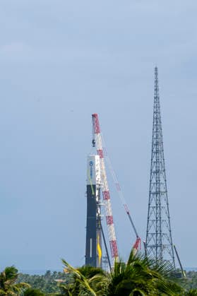 WENCHANG, CHINA - SEPTEMBER 23: A general view shows construction underway on the dedicated launch site for the Long March 10A carrier rocket at the Wenchang Spacecraft Launch Site on September 23, 2026 in Wenchang, Hainan Province of China.  Copyright: xVCGx 111668959018