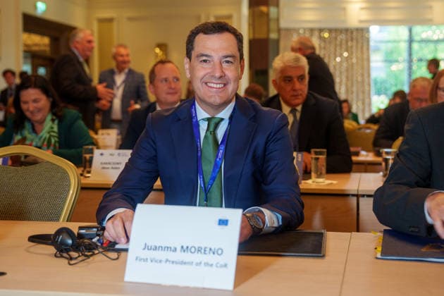 Moreno is participating this Wednesday in Ireland in the meeting of the European Committee of the Regions. The president of the Regional Government of Andalusia, Juanma Moreno, is attending the meeting of the Bureau of the Committee of the Regions (CoR) being held in the city of Mullingar, in Ireland. September 23, 2026, in Mullingar, Ireland. The meeting of the Bureau of the European Committee of the Regions in Mullingar was held under the theme Prosperous and Sustainable Communities: Building a Europe That Works for All Territories, where Juanma Moreno participated in two discussions. The first focused on the competitiveness, innovation, and economic resilience of Europe’s territories, and the second will revolve around access to housi  Copyright: xFranciscoxJ.xOlmox 7793168