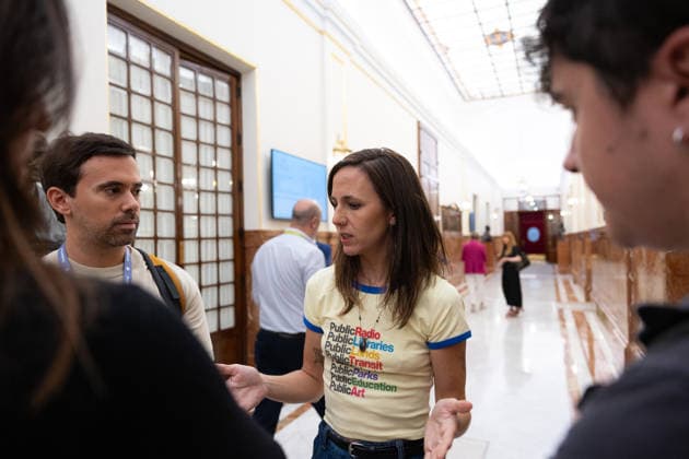 Marlaska and Robles Focus the Question Period in Congress Podemos Representative Ione Belarra during a question period for the government in the Congress of Deputies on September 23, 2026, in Madrid, Spain. The government faces a new question period that once again centers on the handling of the migration crisis in Ceuta, with seven questions and two urgent interpellations. The Minister of the Interior and the Minister of Defense will bear the brunt of the scrutiny in Congress, although the opposition will also question other ministers. After the question period, Congress will debate and vote on the approval of emergency economic measures. SEPTEMBER 23, 2026 Jesús Hellí Spain  Copyright: xJesusxHellinx 7793337
