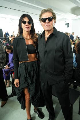 IPA88862655 - Milan, Milan Women™s Fashion Week Spring Summer 2027 - Women™s Fashion, Spring Summer 2027 - Jil Sander fashion show - pictured in the front row: Arianna Alessi, Renzo Rosso  Copyright: xRiccardoxGIordanox xRiccardoxGiordano IPAx IPA88862655