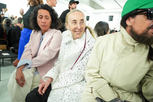 IPA88862690 - Milan, Milan Women™s Fashion Week Spring Summer 2027 - Women™s Fashion, Spring Summer 2027 - Jil Sander fashion show - pictured in the front row: guests, Carla Sozzani, Alessandro Michele,  Copyright: xRiccardoxGIordanox xRiccardoxGiordano IPAx IPA88862690