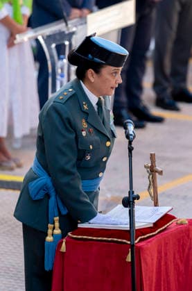 Mercedes González presides over the inauguration of the head of the Civil Guard Command in Guadalajara Lieutenant Colonel Laura Gómez during her inauguration as head of the Civil Guard Command in Guadalajara on September 23, 2026, in Guadalajara, Castilla-La Mancha, Spain. Lieutenant Colonel Laura Gómez has taken office as head of the Civil Guard Command in Guadalajara, thus becoming the second woman to hold the position of head of the Guadalajara Command, following Colonel Cristina Moreno, who led the Civil Guard in the province for nearly five years. SEPTEMBER 23, 2026 Guadalajara, Castile-La Mancha Guadalajara, Castile-La Mancha, Spain Copyright: xAlbertoxOrtegax 7793543